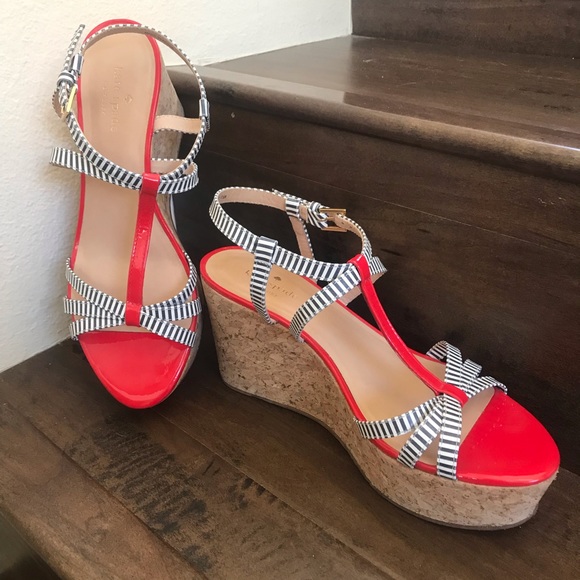 kate spade Shoes - Kate Spade Nautical Wedges